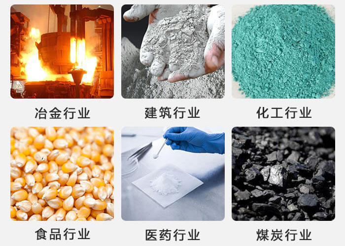不銹鋼振動(dòng)篩主要應(yīng)用于冶金，建筑，化工，食品等行業(yè)中。